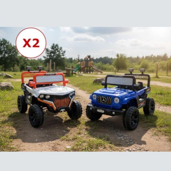 صورة (سيارتين) جيب أطفال كهربائي